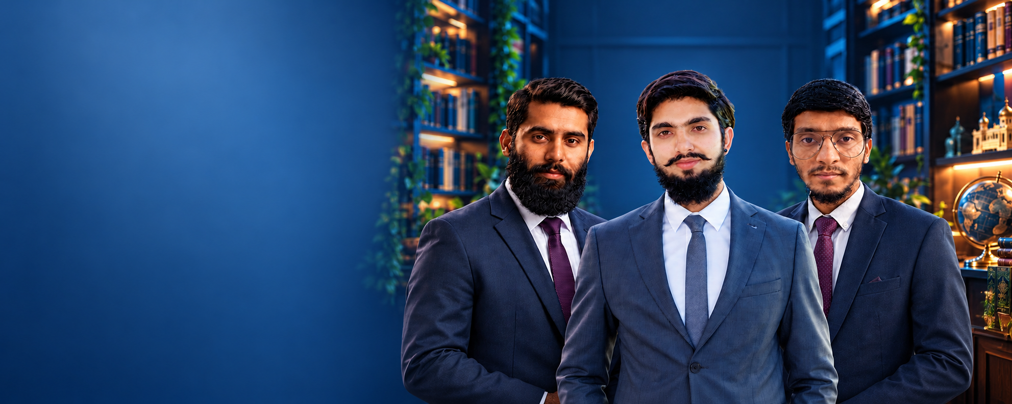 Three-person portrait supplied for the Metrixblue homepage banner