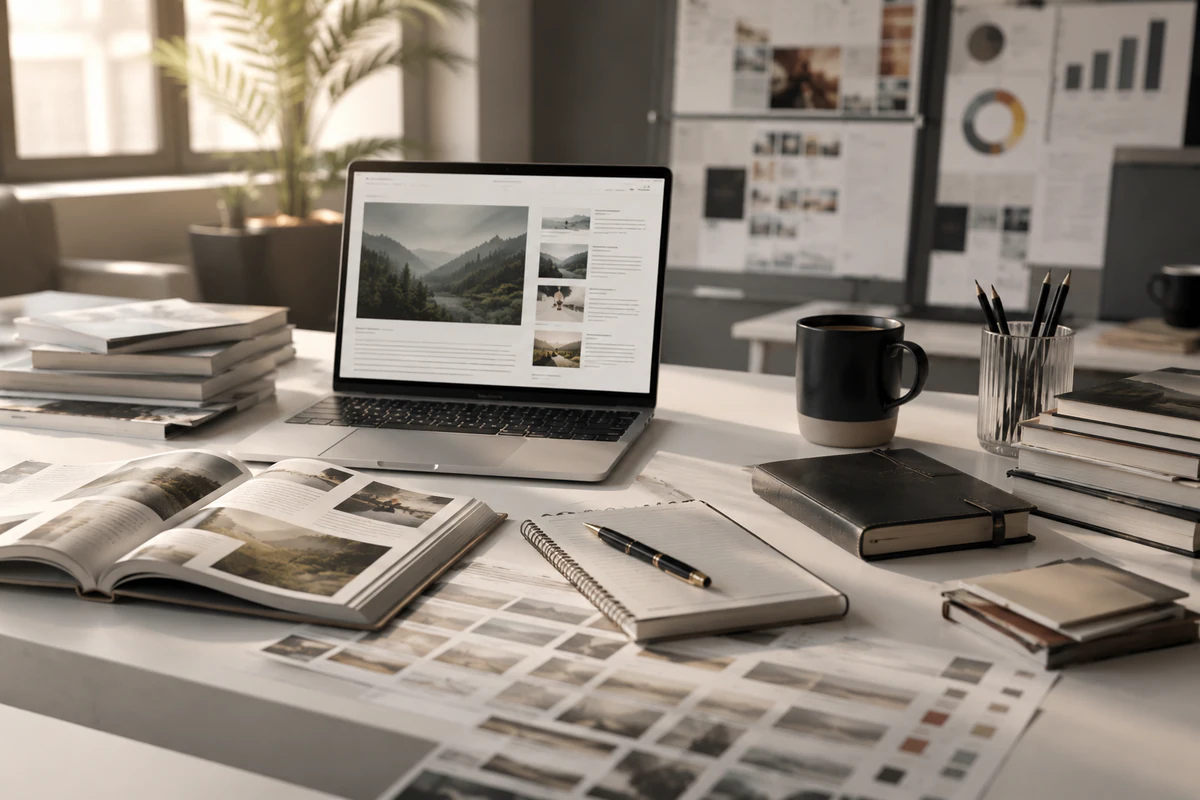 Editorial workspace content planning