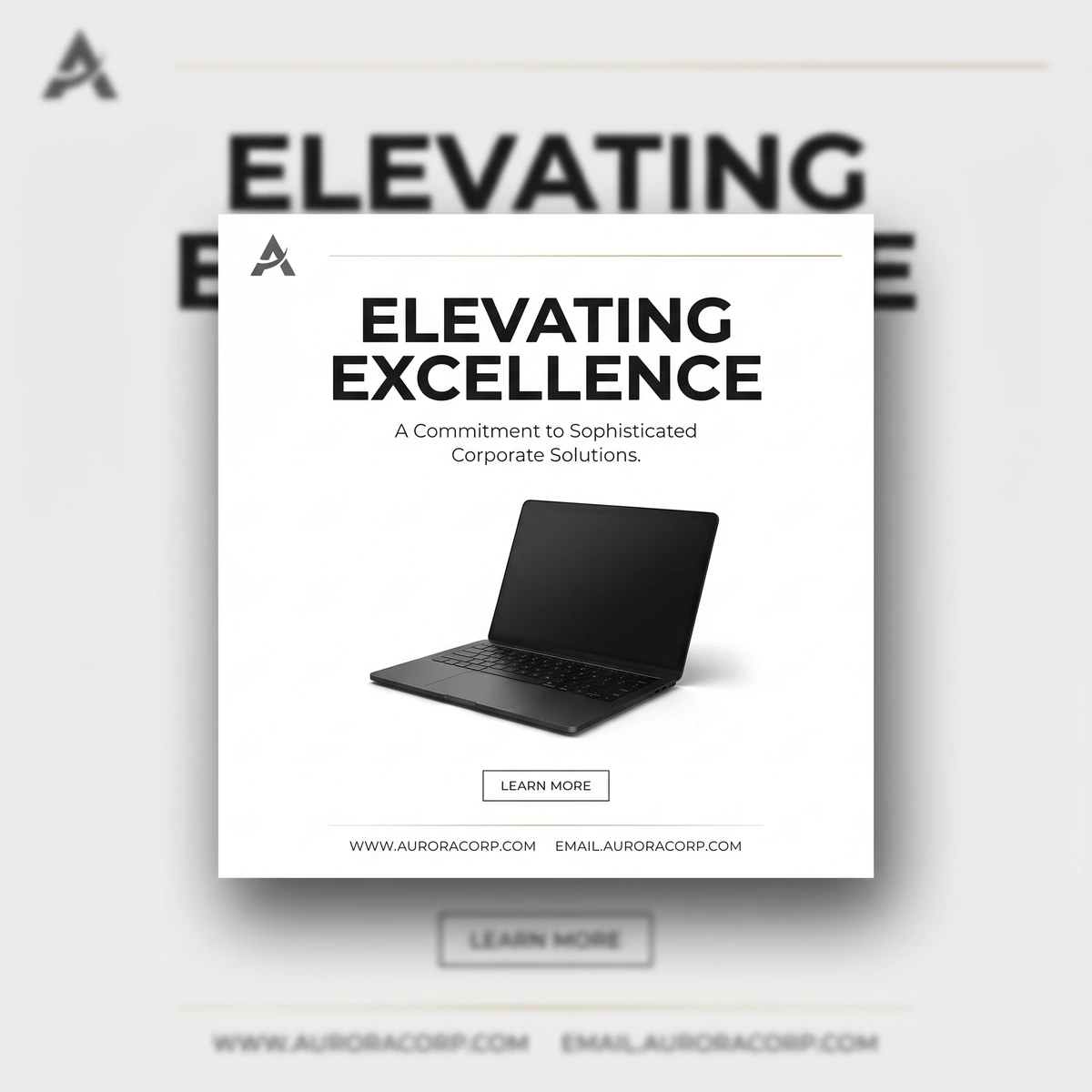 Minimalist poster design portfolio sample