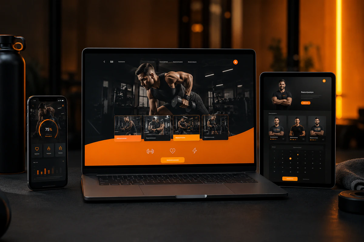 Fitness website design project