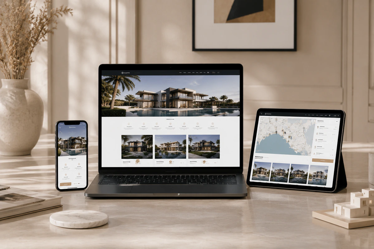 Real estate website design project
